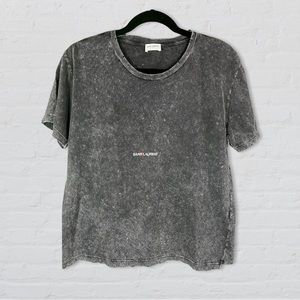 Saint Laurent Rive Gauche Destroyed T-Shirt YSL Yves